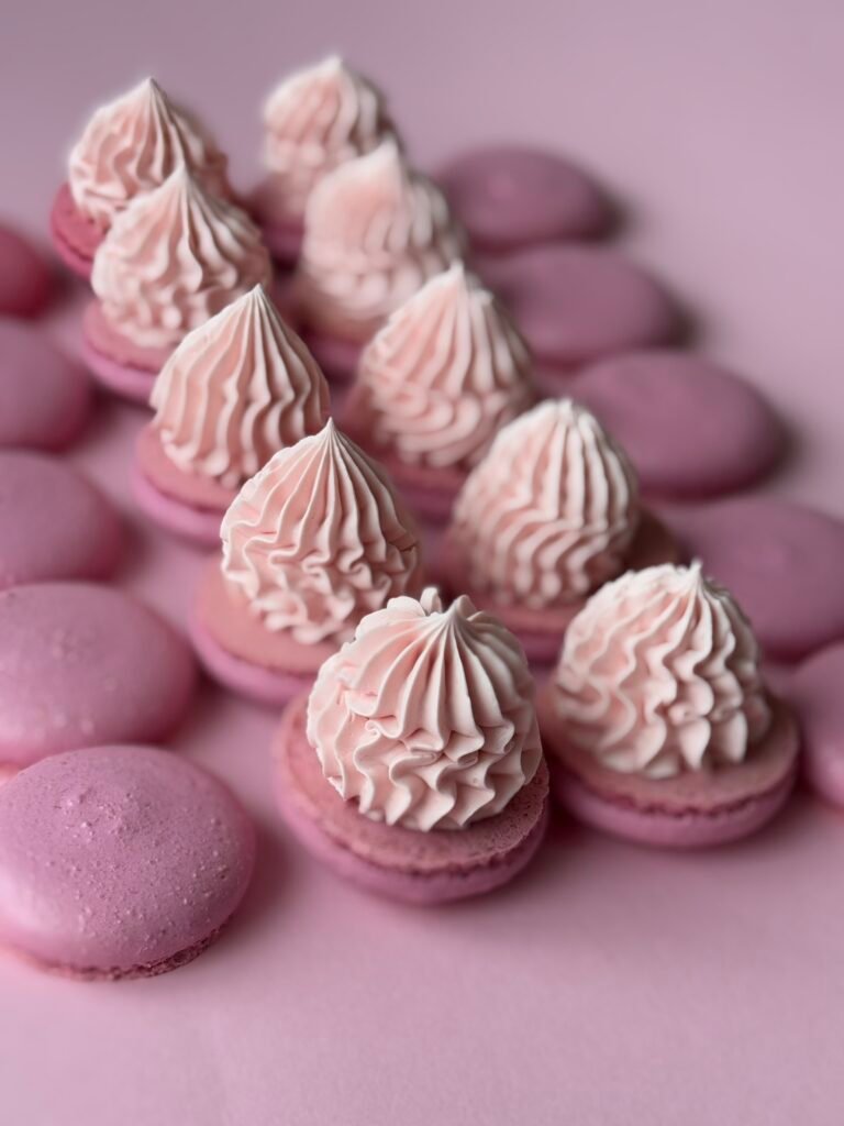 Whipped Strawberry Ganache — Easy, Pipeable Macaron Filling