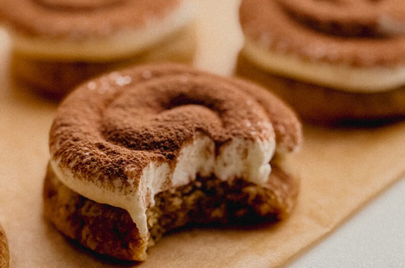 Soft & Chewy Tiramisu Cookies with Espresso & Mascarpone Cream